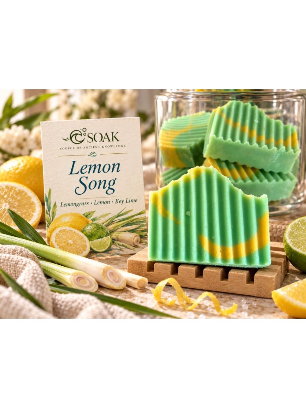 SOAK Lemon Song Citrus Aromatherapy Artisan Soap